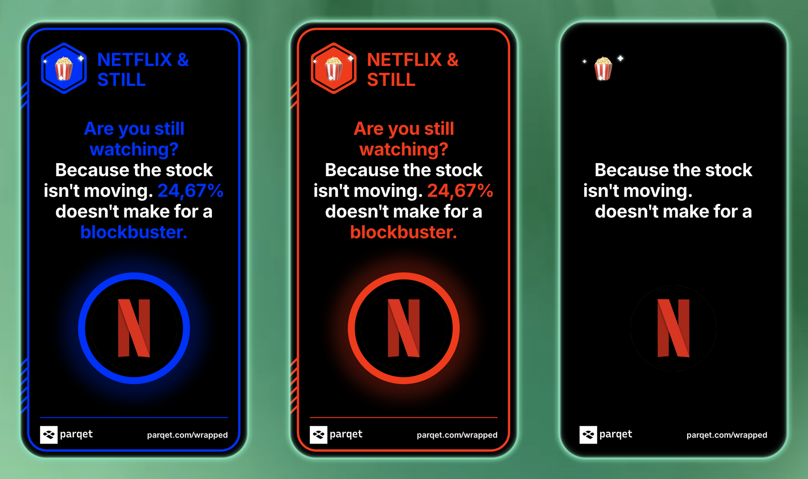 Our Netflix badge, as screenshotted by our Lambda. Note that opacity is still applied. You can see a bit of red/blue shimmer around the logo.